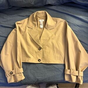 House of Harlow Cropped Trench